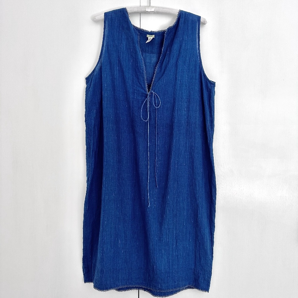 DOSA Indigo Linen Dress